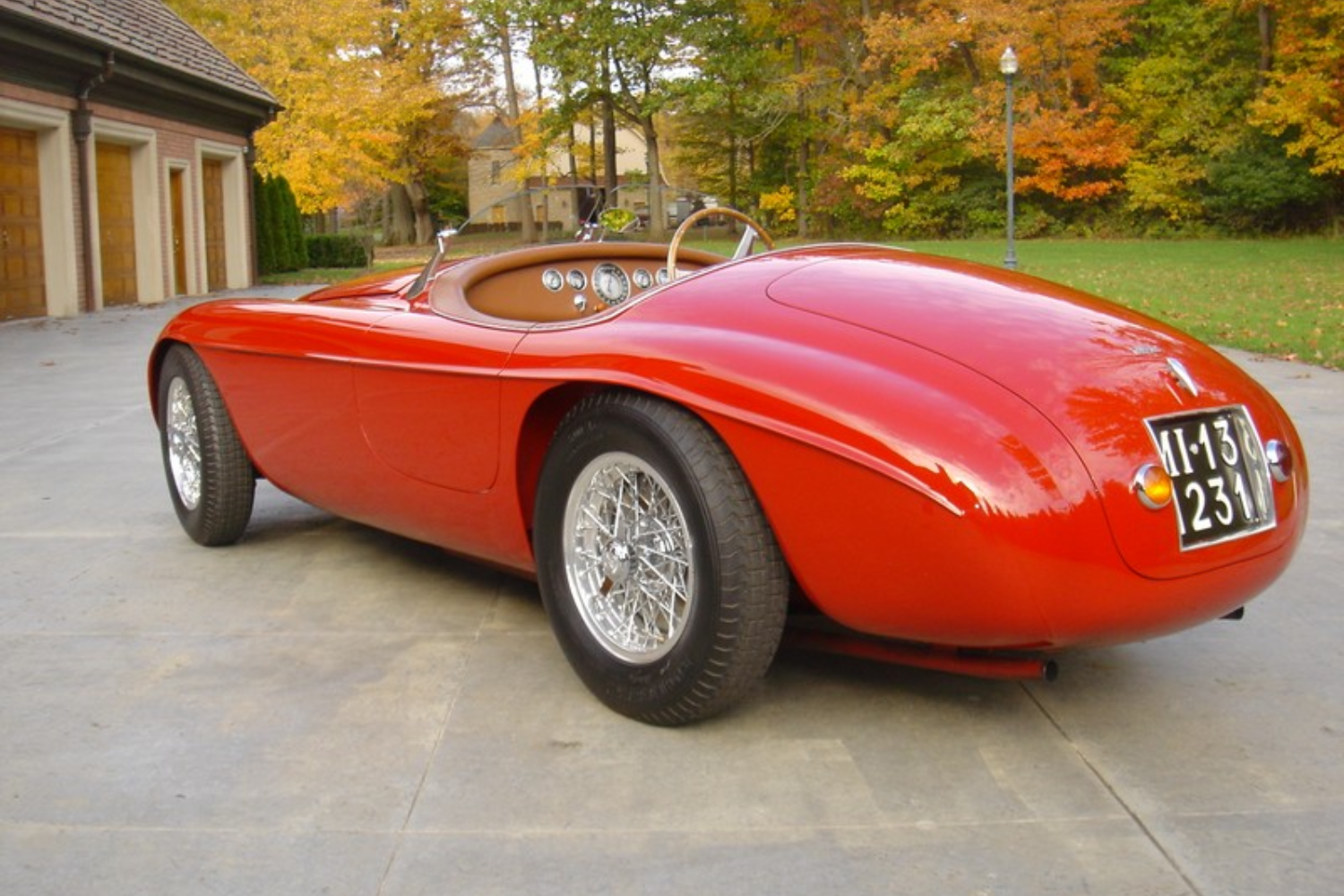 1949 Ferrari 166MM Left Rear Three Quarter View - Concours Classes
